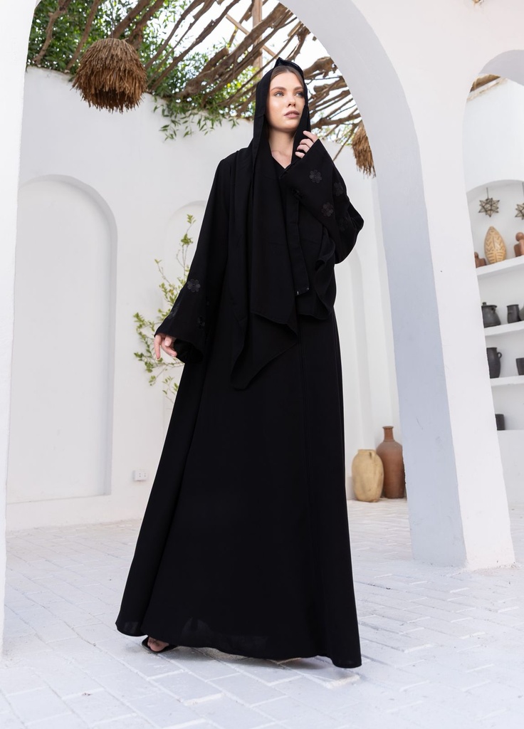 Classic Black Abaya B7