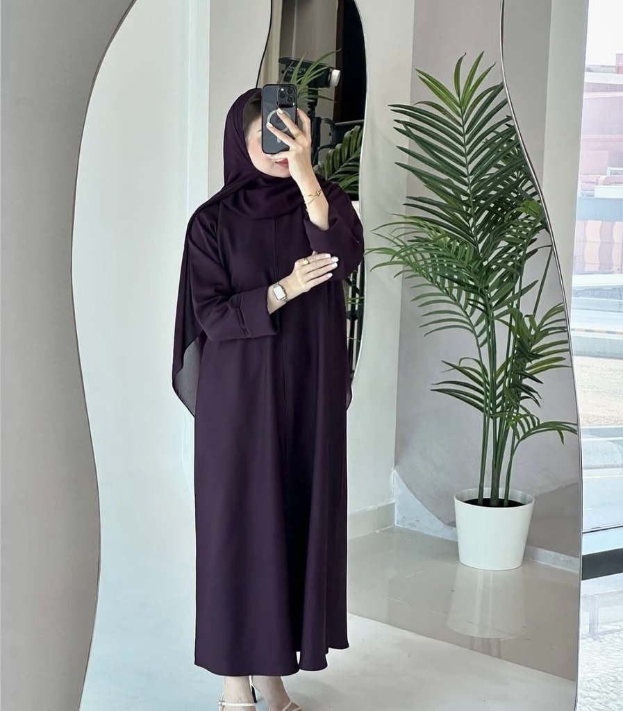 Flared Abaya Mauve