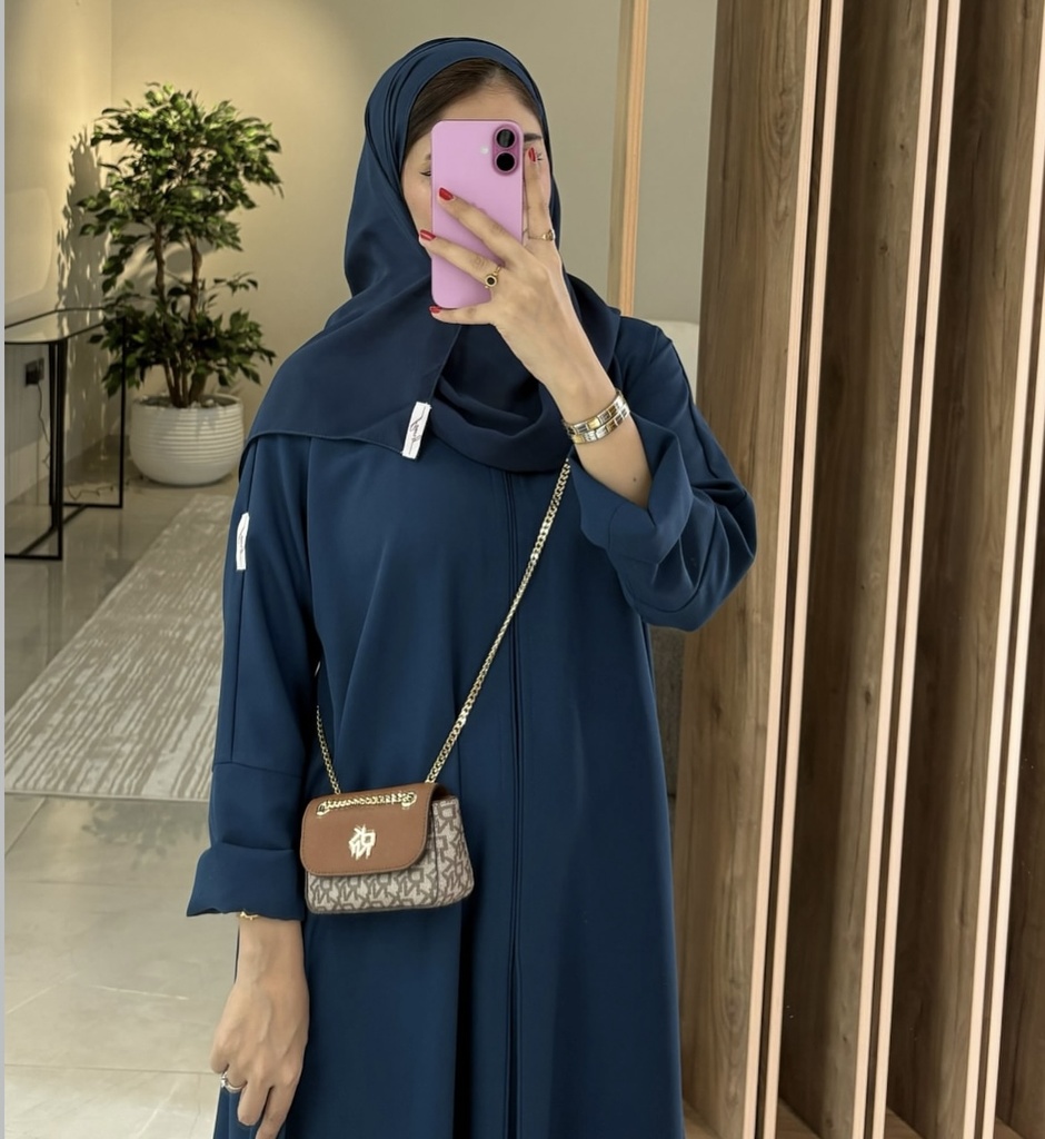 Flared Abaya Petrol