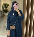 Flared Abaya Petrol
