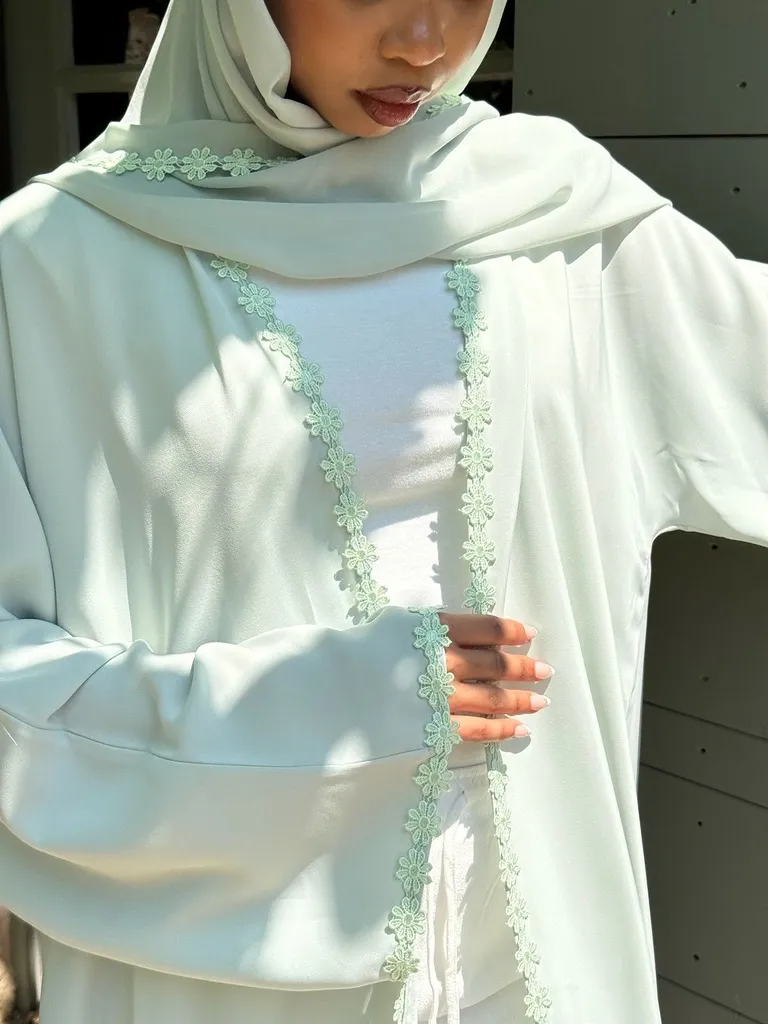 [DJ-SC02-S] Summer Colors Abaya Mint Green (S)